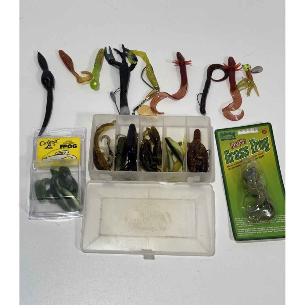 Mixed Soft Plastic fishing lures lot Frogs‎